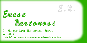 emese martonosi business card